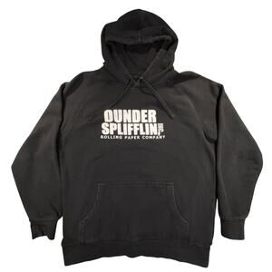 Dunder Splifflin Rolling Paper Company Hoodie Men's‎ L Black